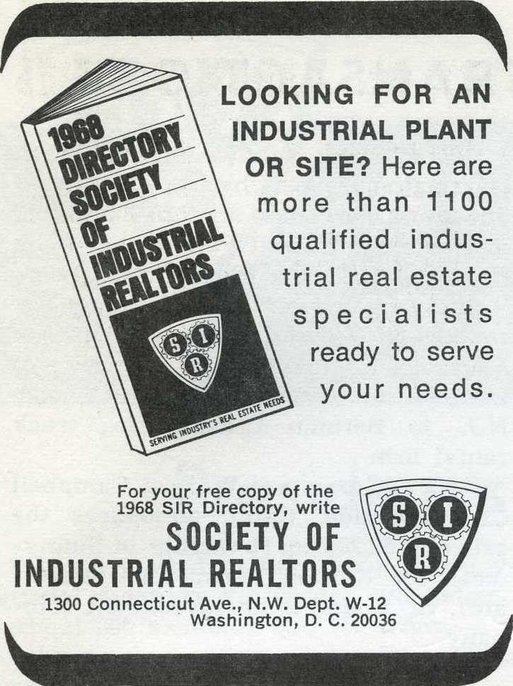1961 S.I.R Advertisement
